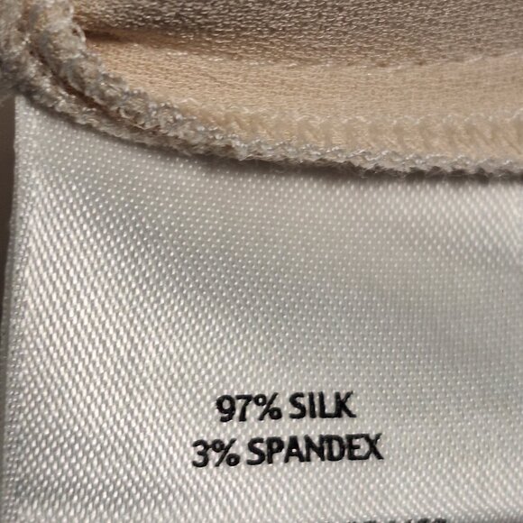 Eileen Fisher Cream colored silk  tank top, Size Small - Picture 2 of 8